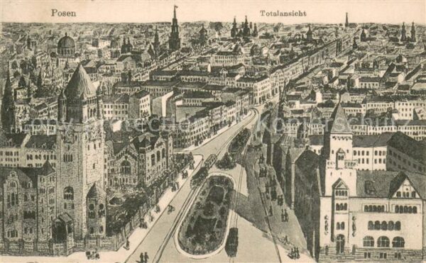 Posen Poznan Totalansicht