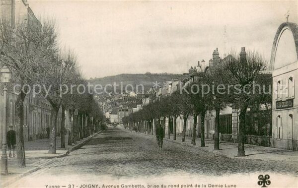 Joigny 89 Yonne Avenue Gambetta prise du rond point de
