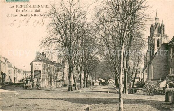 La Ferte-Bernard Entree du Mail et Rue Denfert Rochereau