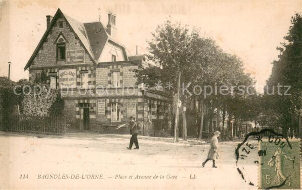 Bagnoles-de-l Orne Place et Avenue de la Gare