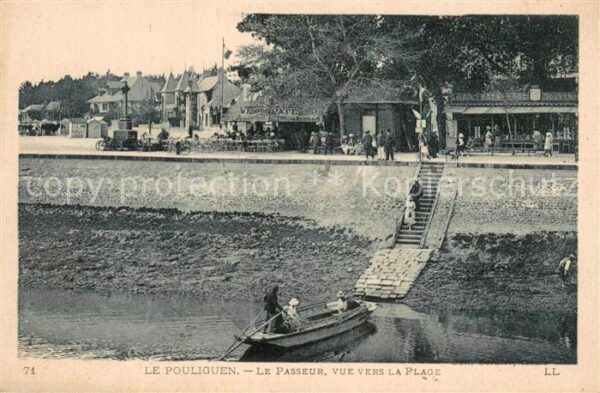 Le Pouliguen Le Passeur vue vers la Plage