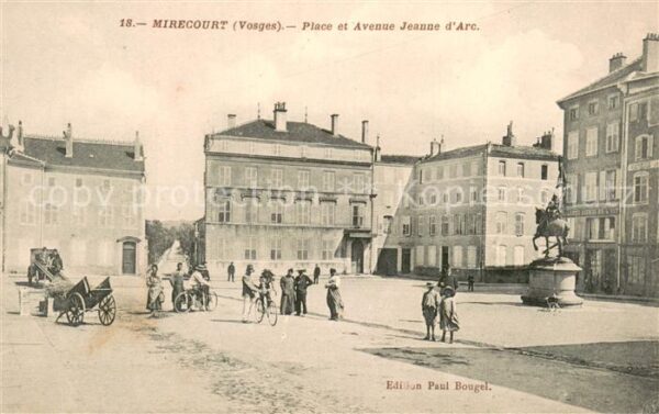 Mirecourt 88 Place et Avenue Jeanne d_Arc