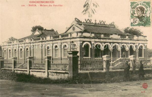 Cochinchine Vietnam Baria Maison des Notables