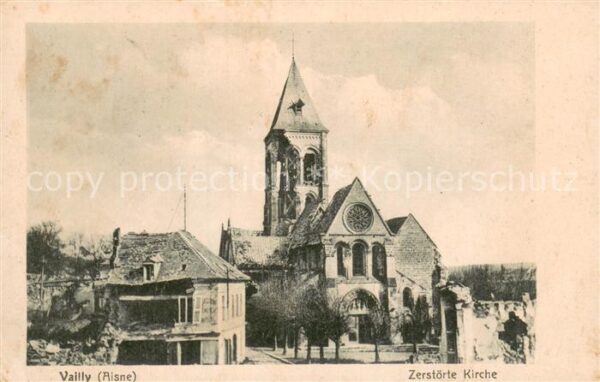Vailly-sur-Aisne Zerstörte Kirche