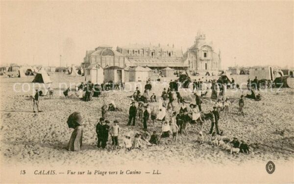 Calais 62 Vue sur la Plage vers le Casino