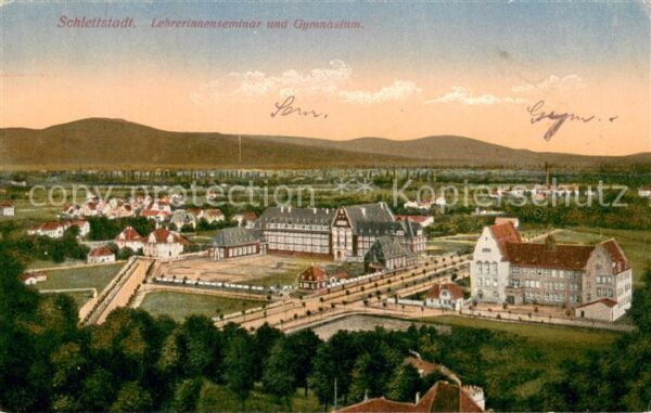 Schlettstadt Selestat 67 Lehrerinnenseminar und Gymnasium