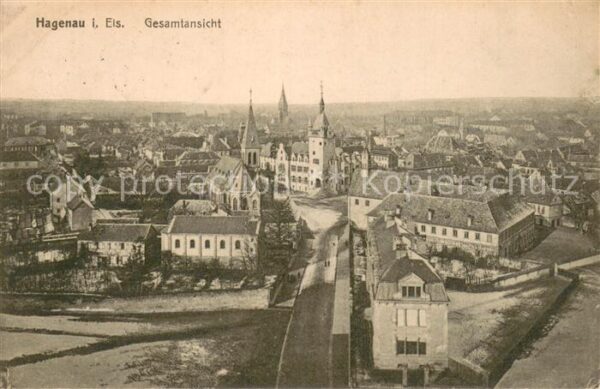 Hagenau Elsass Panorama