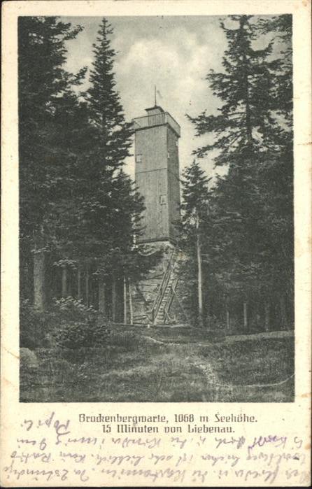 Liebenau Erzrgebirge Liebenau Brockenbergwarte [Böhmen]