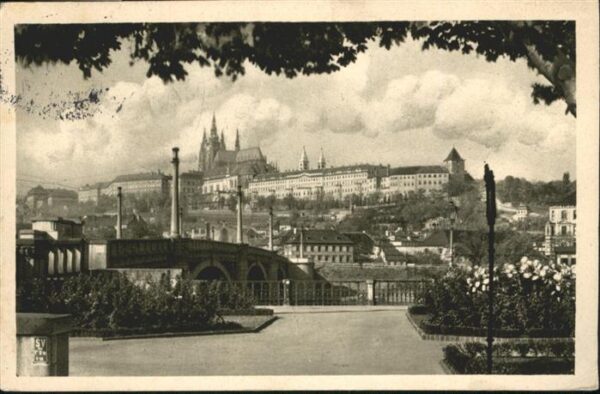 Prag Prahy Prague Prag Manesbrücke Hradschin