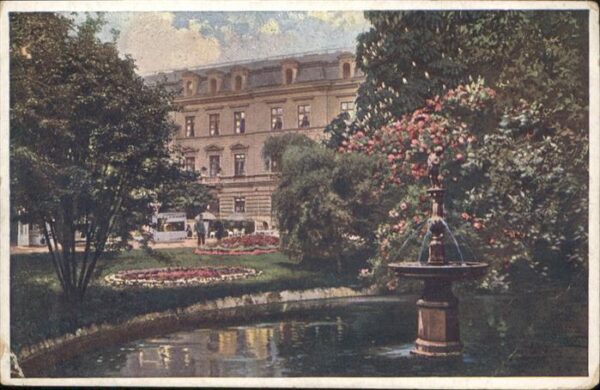 Teplitz-Schoenau Teplice Teplitz-Schönau Springbrunnen Herrenhau