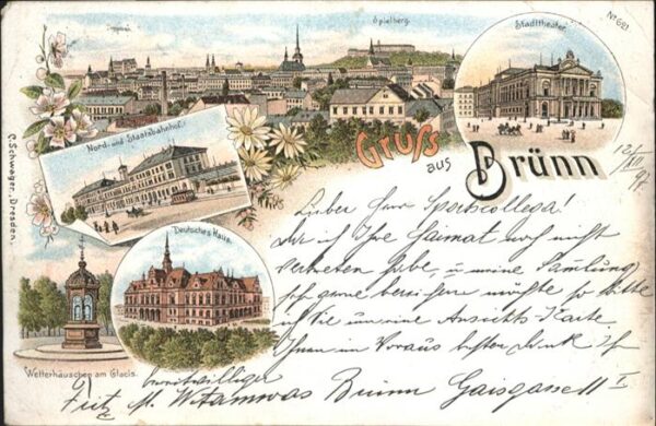 Bruenn Brno Brünn Spielberg Stadttheater Bahnhof De
