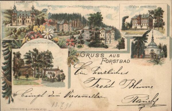 Forstbad Kurhaus Marien Villa Waldschlösschen Ba