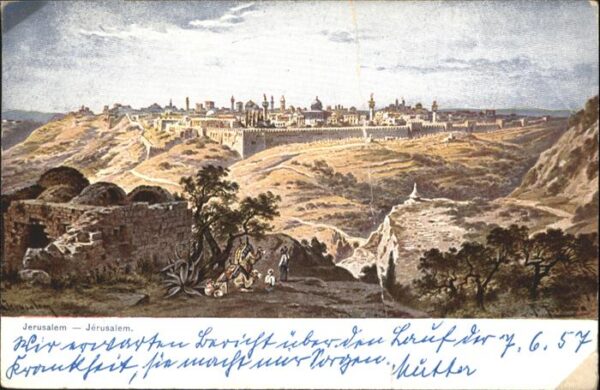 Jerusalem Yerushalayim Jerusalem Künstler F. Perlberg