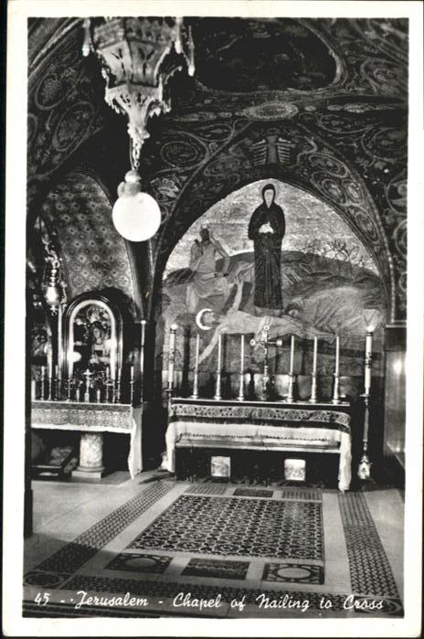 Jerusalem Yerushalayim Jerusalem Chapel Nailing Cross
