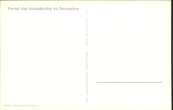 Jerusalem Yerushalayim Jerusalem Annakirche – Bild 2
