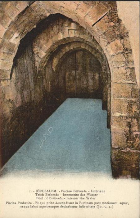 Jerusalem Yerushalayim Jerusalem Piscine Bethesda Teich Pool