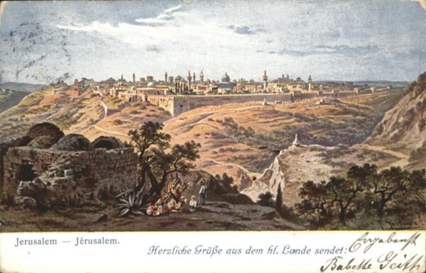 Jerusalem Yerushalayim Jerusalem Künstler F. Perlberg