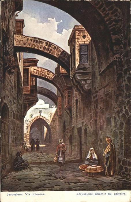 Jerusalem Yerushalayim Jerusalem Via Dolorosa Chemin Calvaire