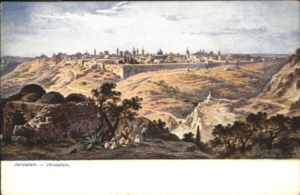 Jerusalem Yerushalayim Jerusalem Künstler F. Perlberg