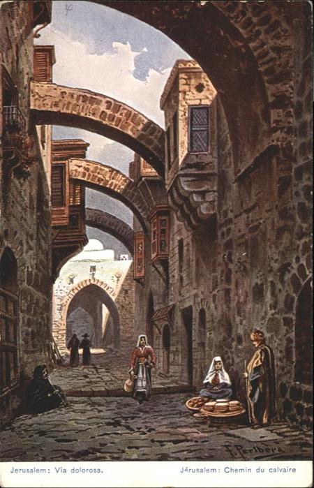 Jerusalem Yerushalayim Jerusalem Via Dolorosa Chemin Calvaire