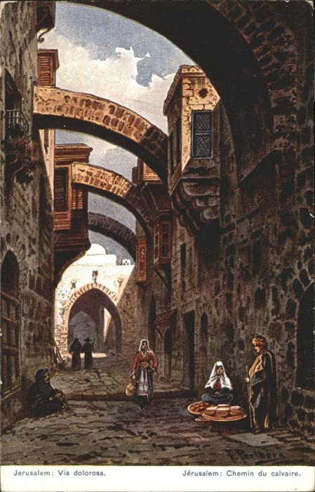Jerusalem Yerushalayim Jerusalem Via Dolorosa Chemin Calvaire