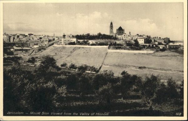 Jerusalem Yerushalayim Jerusalem Mount Sion  Valley Hinnom