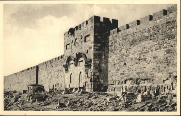 Jerusalem Yerushalayim Jerusalem Wall Golden Gate