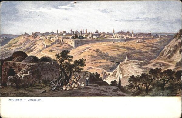 Jerusalem Yerushalayim Jerusalem Künstler F. Perlberg