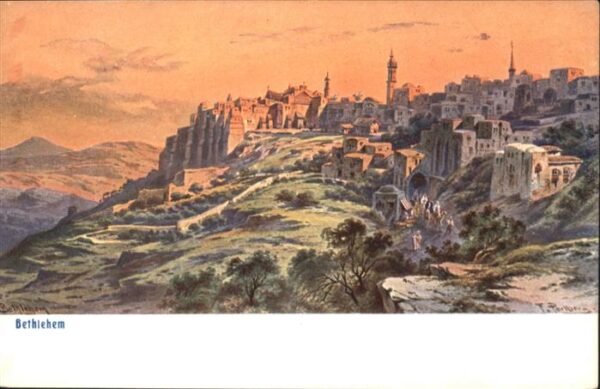 Bethlehem Yerushalayim  Bethlehem Künstler F. Perlberg
