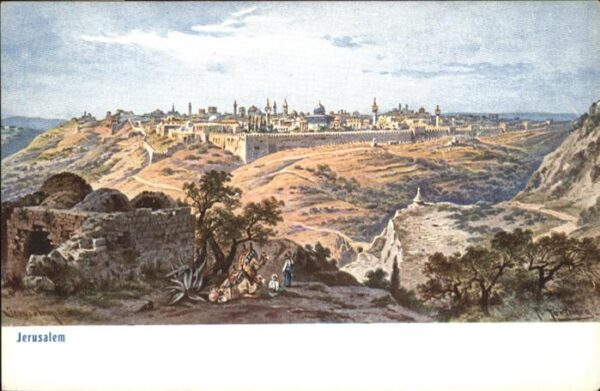 Jerusalem Yerushalayim Jerusalem Künstler F. Perlberg