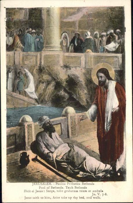 Jerusalem Yerushalayim Jerusalem Piscina Probatica Bethesda Po