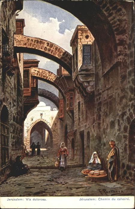 Jerusalem Yerushalayim Jerusalem Via Dolorosa Chemin Calvaire
