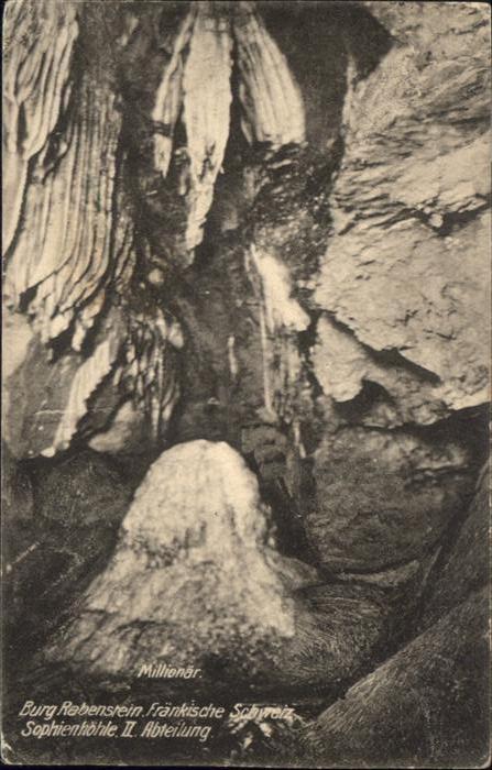 Hoehlen Caves Grottes Tropfsteinhöhle Sophienhöhle Burg Raben