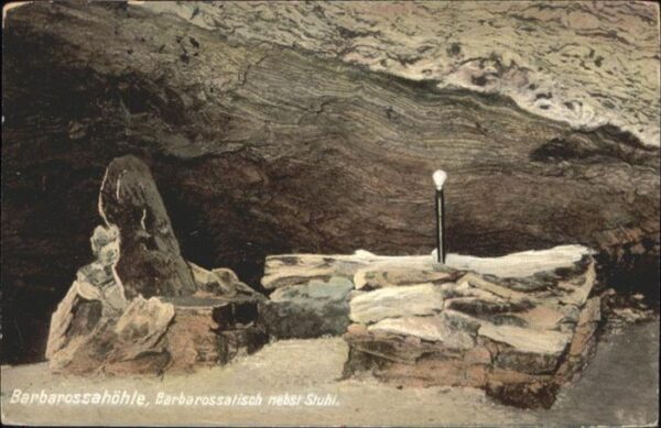 Hoehlen Caves Grottes Tropfsteinhöhle Barbarossahöhle Kyffhäu