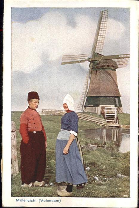 Trachten Windmühle Volendam