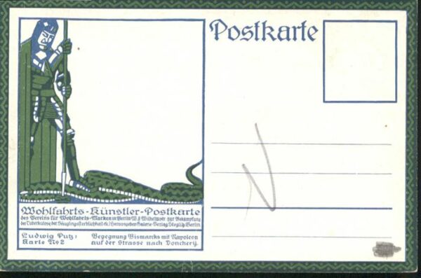 Kuenstlerkarte Pferd Künstler Ludwig Putz – Bild 2