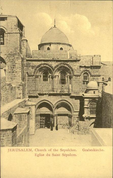 Jerusalem Yerushalayim Church Sepulchre Grabes Kirche