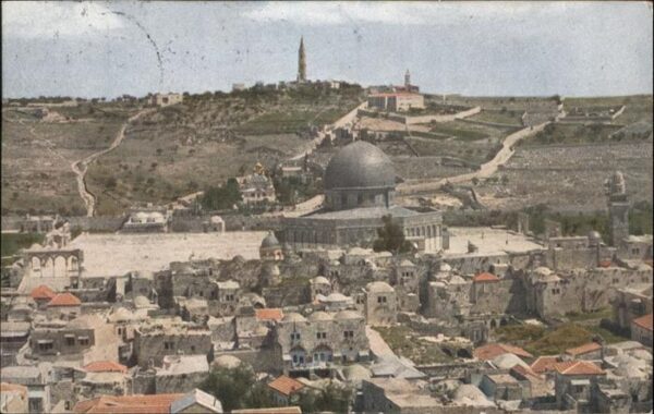 Mount Olives From Jerusalem Tempelplatz