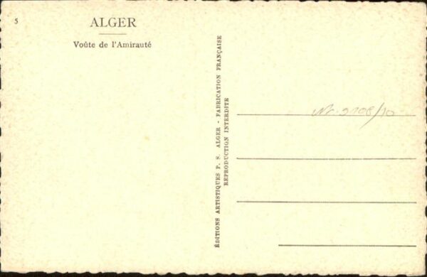 Alger Algerien Voute de Amiraute – Bild 2