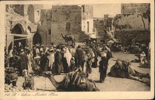 Bethlehem Yerushalayim  Marche Marktplatz Kamel