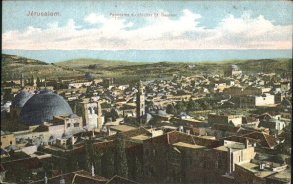 Jerusalem Yerushalayim Clocher St Sauveur