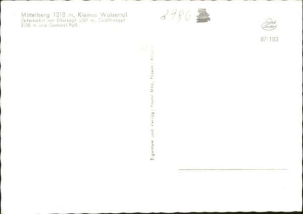 Mittelberg Kleinwalsertal Zafernalift – Bild 2