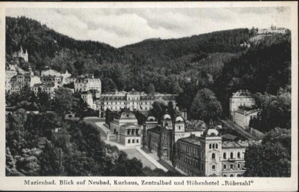 Marienbad Tschechien Boehmen Neubad Kurhaus Zentralbad Höhen Hotel R