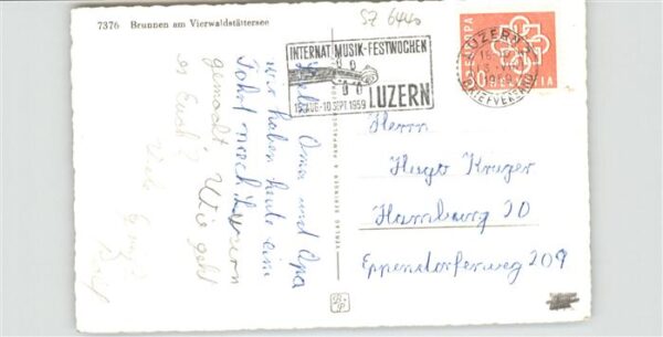 Schiffe Ships Navires Brunnen Schweiz Fahne Vierwaldstätterse – Bild 2
