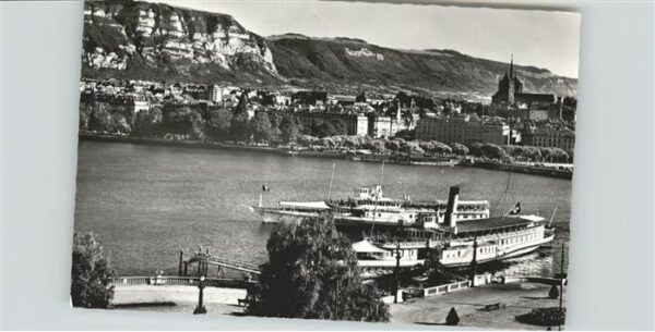 Schiffe Ships Navires Geneve la Rade le Saleve