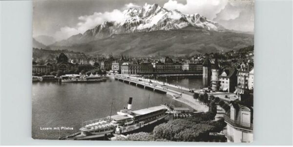 Schiffe Ships Navires Wilhelm Tell Luzern Pilatus