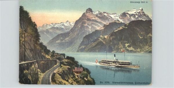 Schiffe Ships Navires Vierwaldstättersee Gotthardbahn
