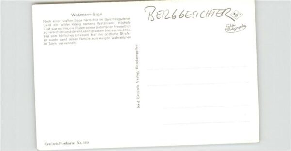 Sagen Maerchen Berggesichter Watzmannsage – Bild 2