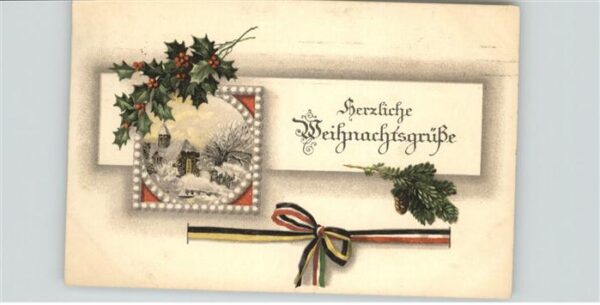 Schwarz Weiss Rot Weihnachtsgrüsse
