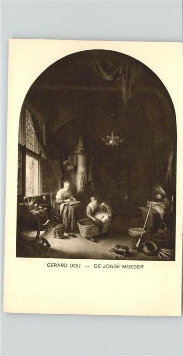 Dou Gerard De Jonge Moeder Kinderwiege